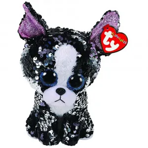 TY PLISANA IGRACKA FLIPPABLES PORTIA - SEQUIN TERRIER