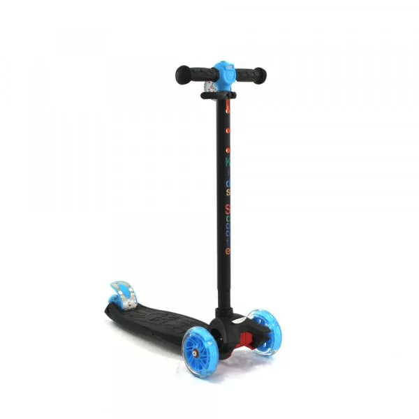 KIDS TROTINET LED CRNO PLAVI 