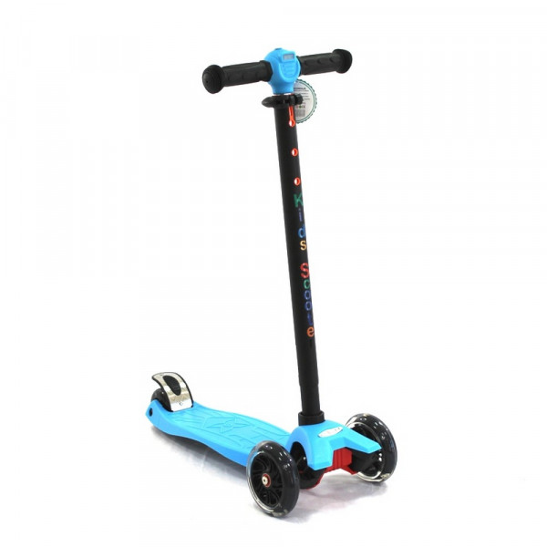 KIDS TROTINET LED PLAVO CRNI 