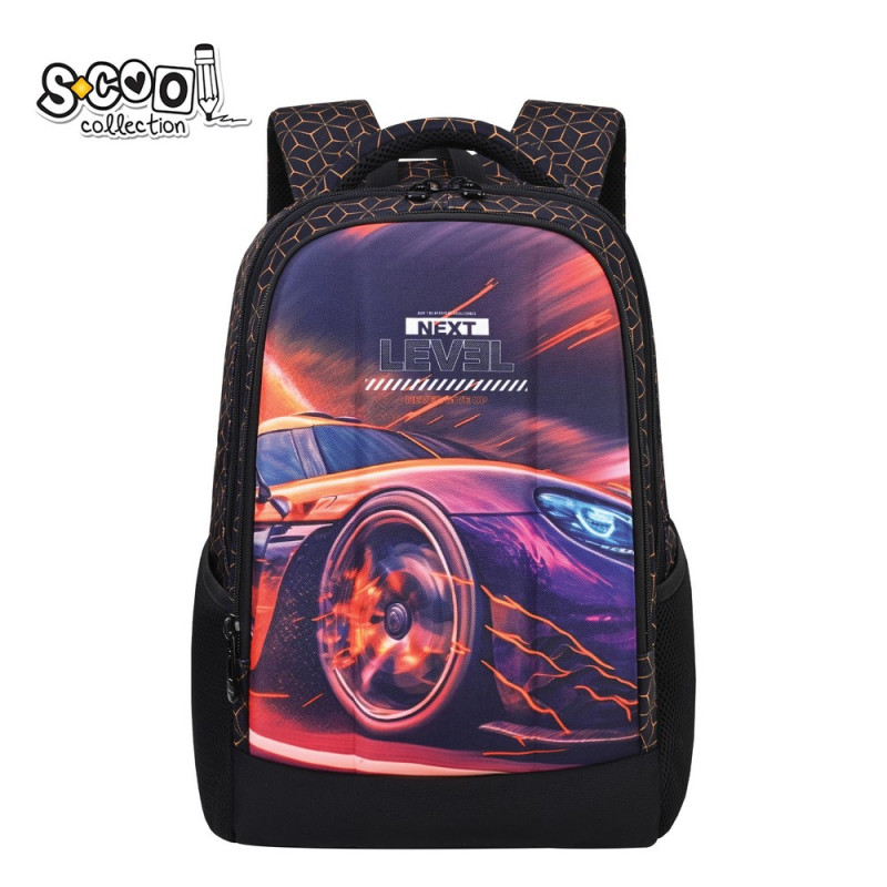S-COOL RANAC OJACANA LEDJA SA CVRSTIM PREDNJIM DZEPOM RACE CAR 40*29*14CM SC2955 