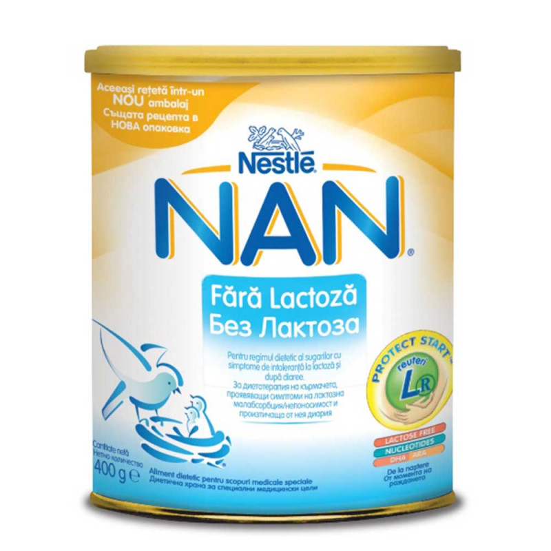 NESTLE NAN SIN LACTOSA 400G 