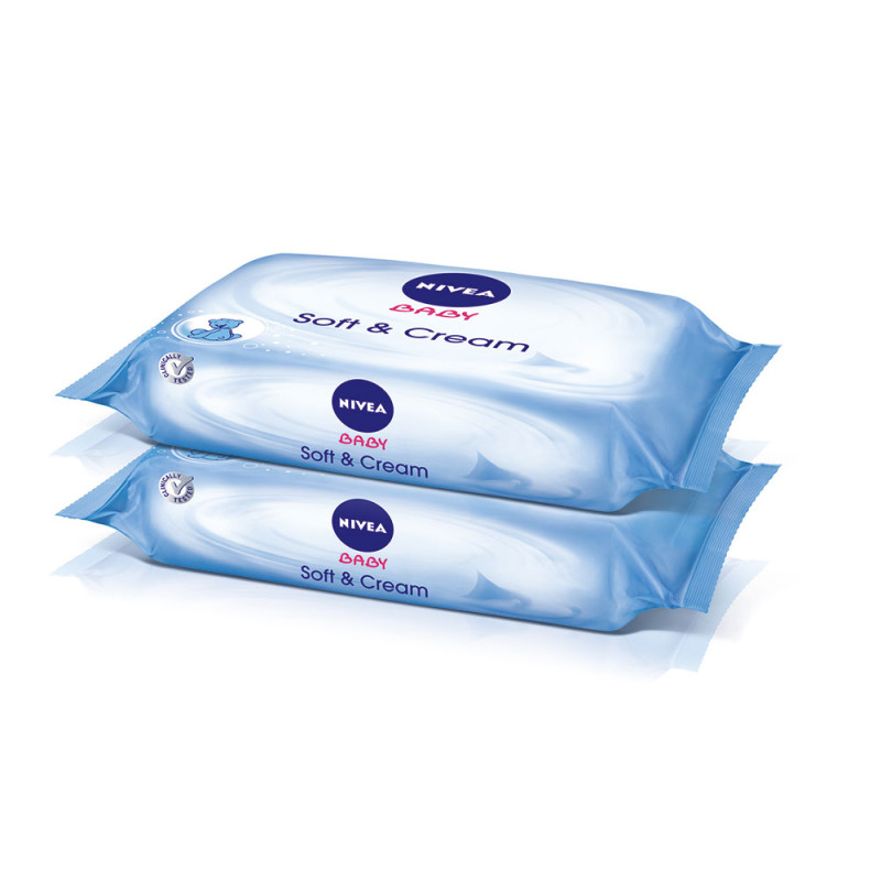 NIVEA BABY VLAZNE MARAMICE SA KREMOM DUO PAK