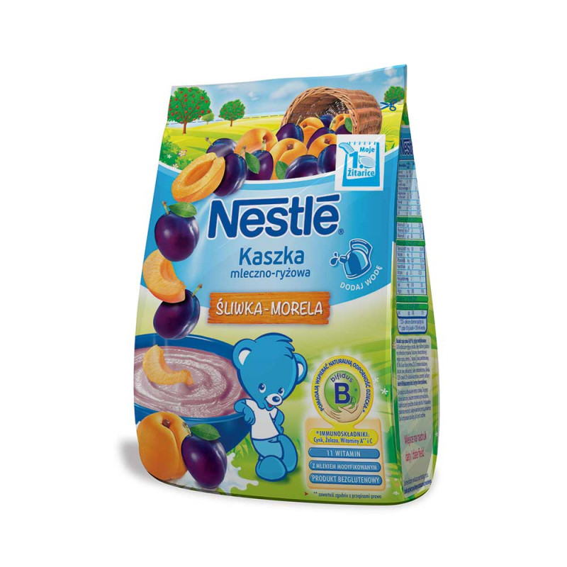 NESTLE ZITNE MLECNE PAHULJICE SA SLJIVOM I KAJSIJOM 6M 230G 