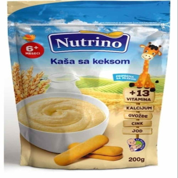 NUTRINO BEZMLECNA KASA SA KEKSOM  200G 