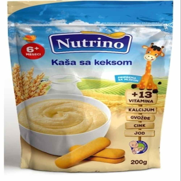 NUTRINO BEZMLECNA KASA SA KEKSOM  200G 