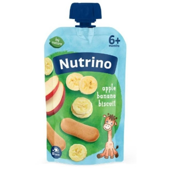 NUTRINO POUCH JABUKA ,KRUSKA ,BANANA ,KEKS 100G 