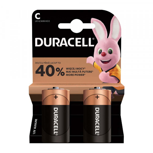 DURACELL BASIC C BATERIJA 2 KOM DURALOCK 