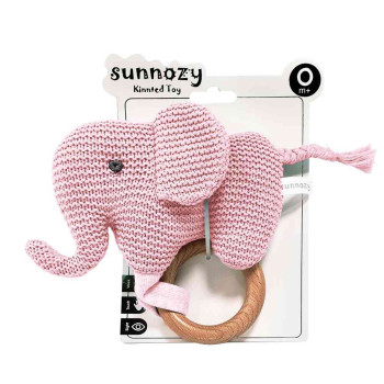 PLIŠANA ZVEČKA SLONČE ROZE 
