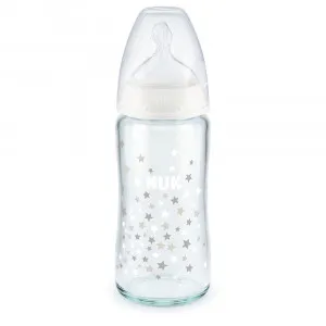 NUK FLASICA STAKLENA SA TERMO INDIKATOROM 240ML