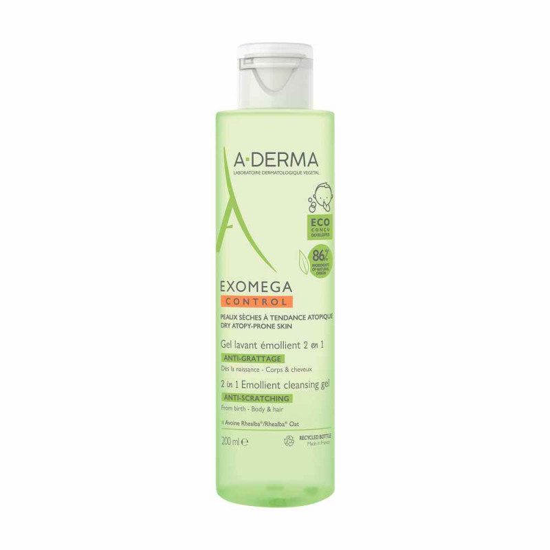 A-DERMA EXOMEGA CONTROL GEL ZA PRANJE 2U1 200ML
