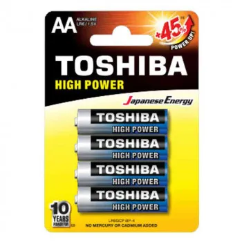 TOSHIBA HIGH POWER ALKALNA BATERIJA LR6 BP 4/1 