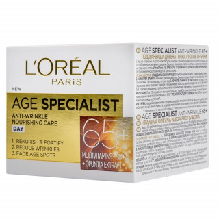 LOREAL PARIS AGE SPECIALIST ANTIWRINKLE 65+ DNEVNA NEGA PROTIV BORA 50 ML