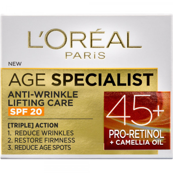 LOREAL PARIS AGE SPECIALIST ANTIWRINKLE 45+ DNEVNA NEGA PROTIV BORA 50 ML SPF20 