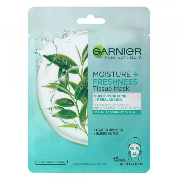 GARNIER SKIN NATURALS TISSUE MASK MOISTURE + FRESHNESS MASKA ZA LICE 28G 