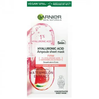 GARNIER SKIN NATURALS ANTIAGE MASKA U MARAMICI SA SADRCAJEM AMPULE HIJALURONSKA 