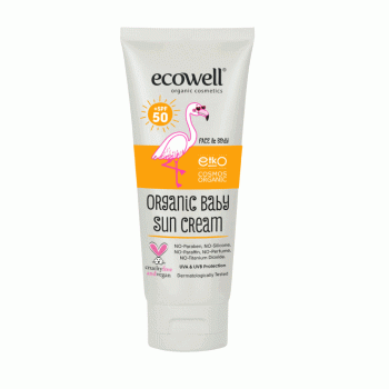 ECOWELL ORGANSKA KREMA ZA SUNCANJEZA BEBE SPF 50 110 GR 