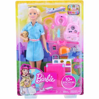 MATTEL BARBIE TRAVEL LUTKA U SETU 