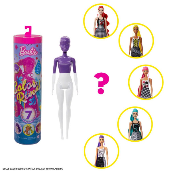 BARBIE LUTKA COLOR REVEAL WAVE 2 