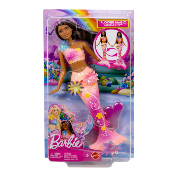 MATTEL BARBIE MAGICNA CVETNA SIRENA - BRINETA 