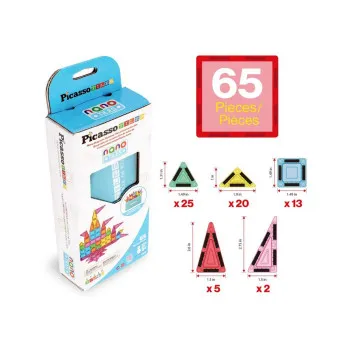 PICASSO MAGNETNE KOCKE SA TORBICOM 65 KOM