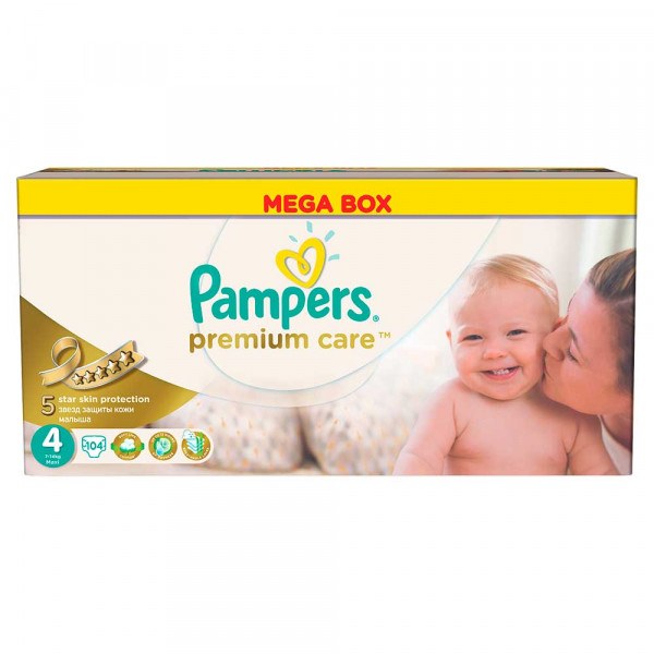 PAMPERS PELENE PREMIUM MB MAXI 4, 9-14KG, 104 KOM 
