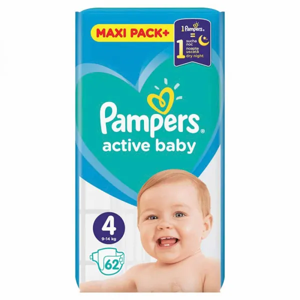 PAMPERS ACTIVE JPM  MAXI  S4( 64OM)+PANTS S4 