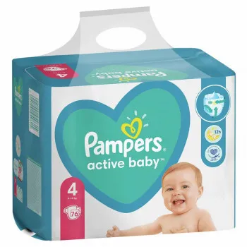 PAMPERS PELENE ACTIVE BABY GP MAXI 4, 9-14KG, 76KOM 