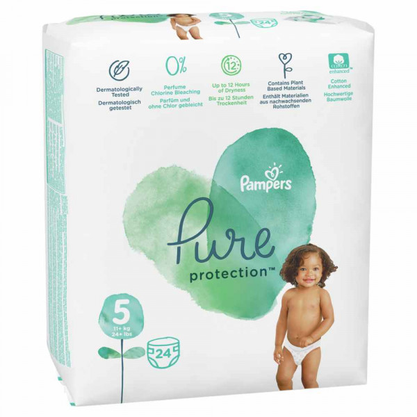 PAMPERS PURE VP 5 JUNIOR (24) 