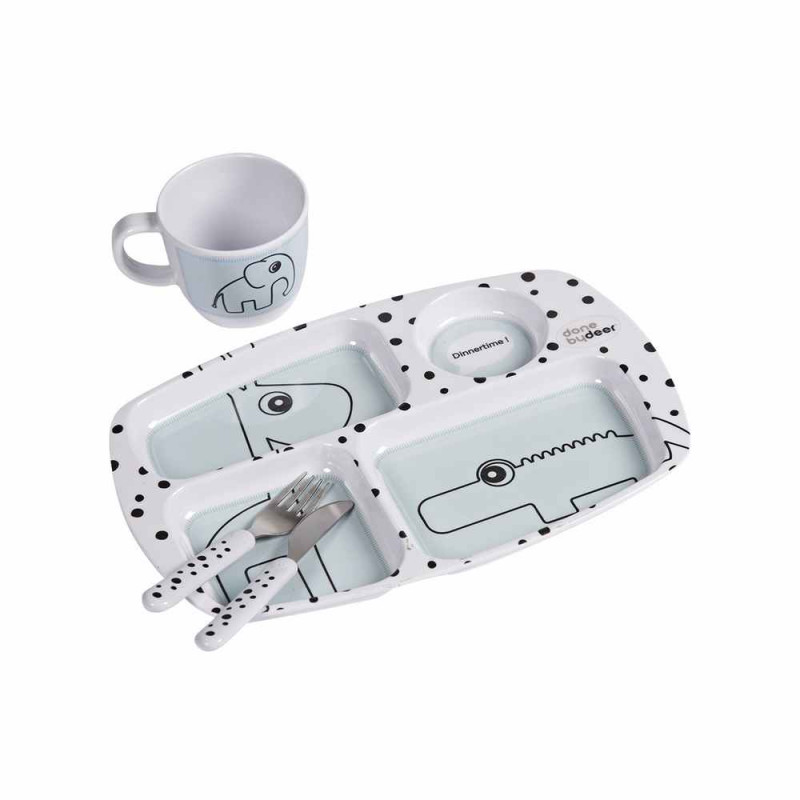 DONE BY DEER TODLER SET ZA JELO HAPPY DOTS PLAVI