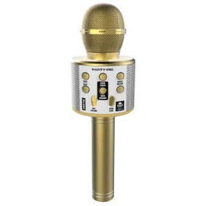 IDANCE PARTY MICROPHONE GOLD 