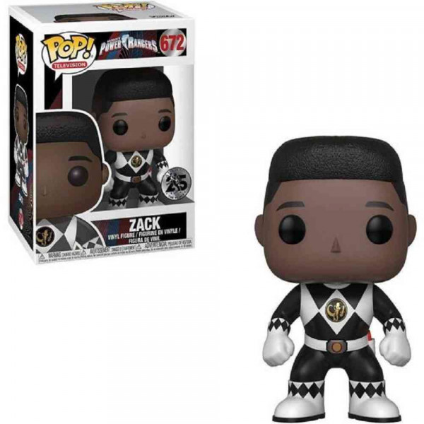 POP FIGURA POWER RANGERS POP! VINYL - ZACK BLACK RANGER 
