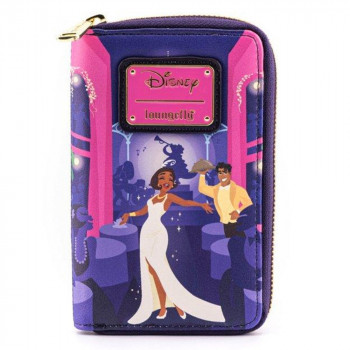 LOUNGEFLY NOVCANIK DISNEY PRINCESS AND THE FROG TIANA S PALACE ZIP AROUND 