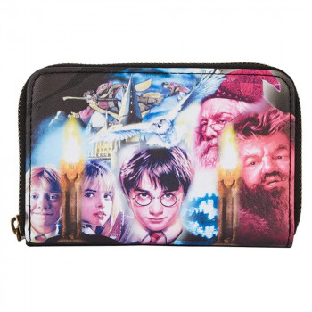 LOUNGEFLY NOVCANIK HARRY POTTER SCORCERERS STONE ZIP AROUND 