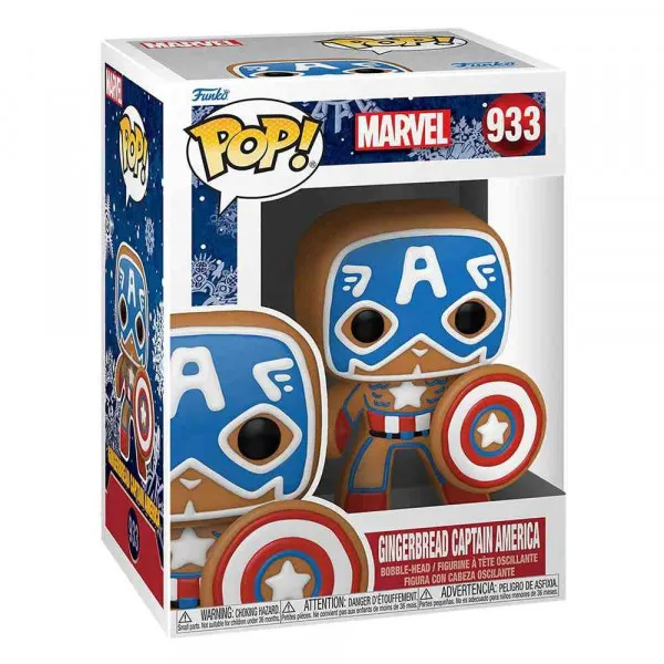 FUNKO POP MARVEL HOLIDAY VYNIL - CAPTAIN AMERICA 