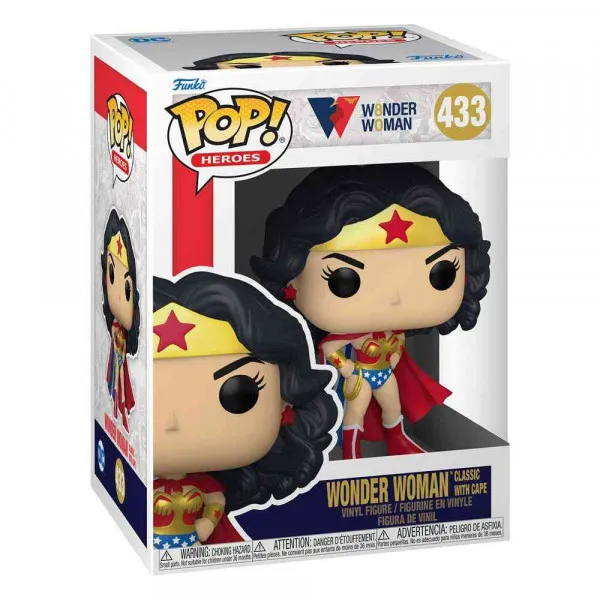 FUNKO POP WW 80TH VINYL HEROES - WW (CLASSICW/CAPE) 