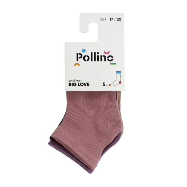POLLINO SOKNE ZA DEVOJCICE,5KOM 