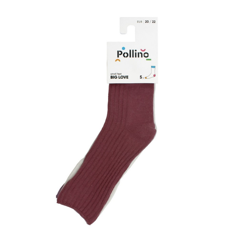 POLLINO SOKNE ZA DEVOJCICE,5KOM 