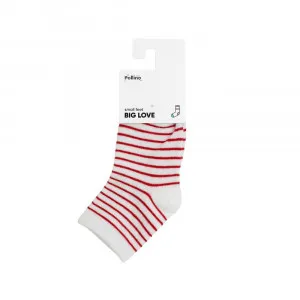 POLLINO CARAPE SOKNE RED STRIPES