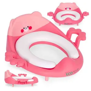 ADAPTER ZA WC ŠOLJU SA RUKOHVATIMA PINK ECOTOYS