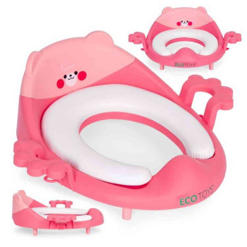 ADAPTER ZA WC ŠOLJU SA RUKOHVATIMA  PINK ECOTOYS 