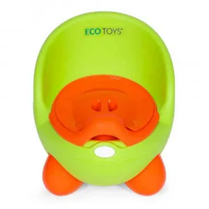 NOŠA ZA DECU SA UKLONIVIM UMETKOM I NEKLIZAJUĆIM NOGICAMA ZELENA ECOTOYS