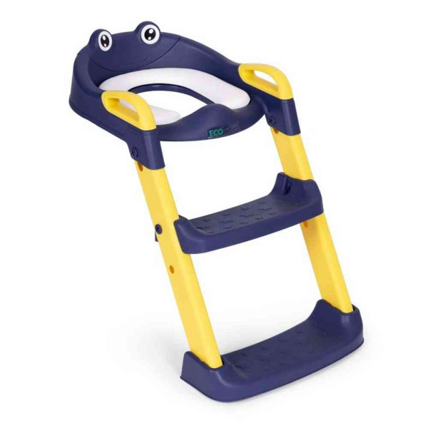 ADAPTER ZA WC ŠOLJU ZA DECU SA STEPENIKOM  BLUE ECOTOYS 