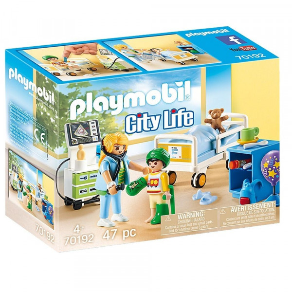 PLAYMOBIL CITY LIFE DECIJA BOLNICKA SOBA 