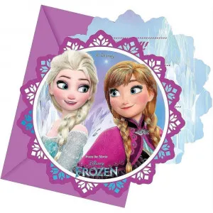 FROZEN PARTY POZIVNICE 6 KOM