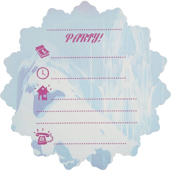 FROZEN PARTY POZIVNICE 6 KOM 