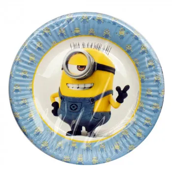 MINIONS PARTY TANJIRI 1/8 KOM 