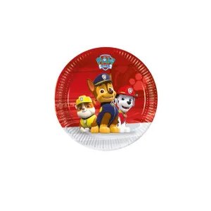 PAW PATROL- READY FOR ACTION PAPIRNI TANJIRI 8 KOM 