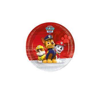 PAW PATROL- READY FOR ACTION PAPIRNI TANJIRI 8 KOM 