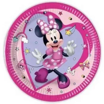 MINNIE MOUSE JUNIOR PARTY TANJIRI 20CM 1/8 KOM