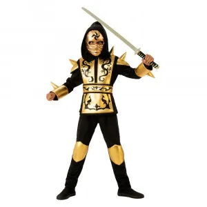 RUBIES KOSTIM GOLD NINJA 8-10 GOD